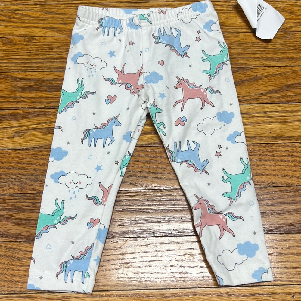 ❤️2/$15❤️5/$25❤️ CARTER’S | white unicorn leggings